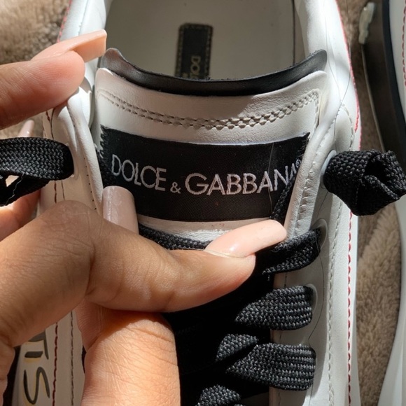 Dolce & Gabbana Calfskin Nappa  Portofino Sneakers Size 8.5 38.5IT - Picture 10 of 12